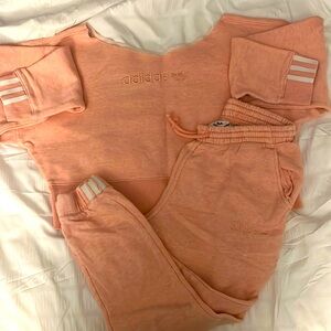Authentic Adidas Sweatsuit Matching Sweatshirtrt & Joggers